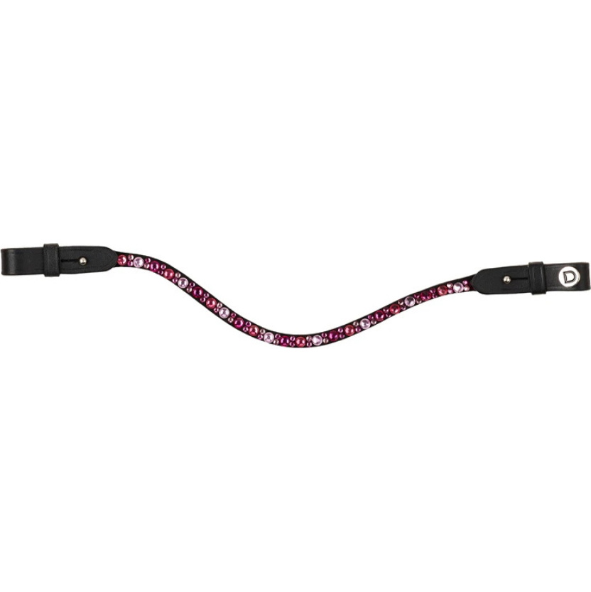 2026 Dublin Ombre Diamante Browband 1031541 - Pink / Black